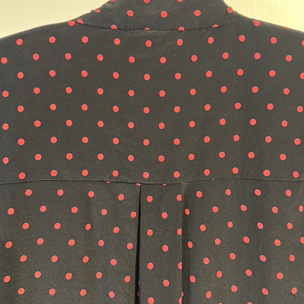 Veronica Beard Linley Tie Neck Long Sleeve Mini Dress Tunic Long Top Size 4 - Picture 14 of 17